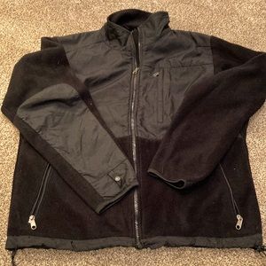 Steve And Barry’s men’s sz S black fleece zip front jacket with pockets